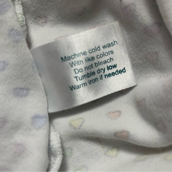 Roller Rabbit Pajama PJ Top Womens L Disco Hearts Henley 3/4 Sleeve Rainbow - Picture 15 of 15